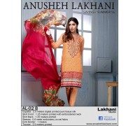 Anusheh Lakhani Summer Lawn 2016 Original - 03 Pcs Suit -AL-02B